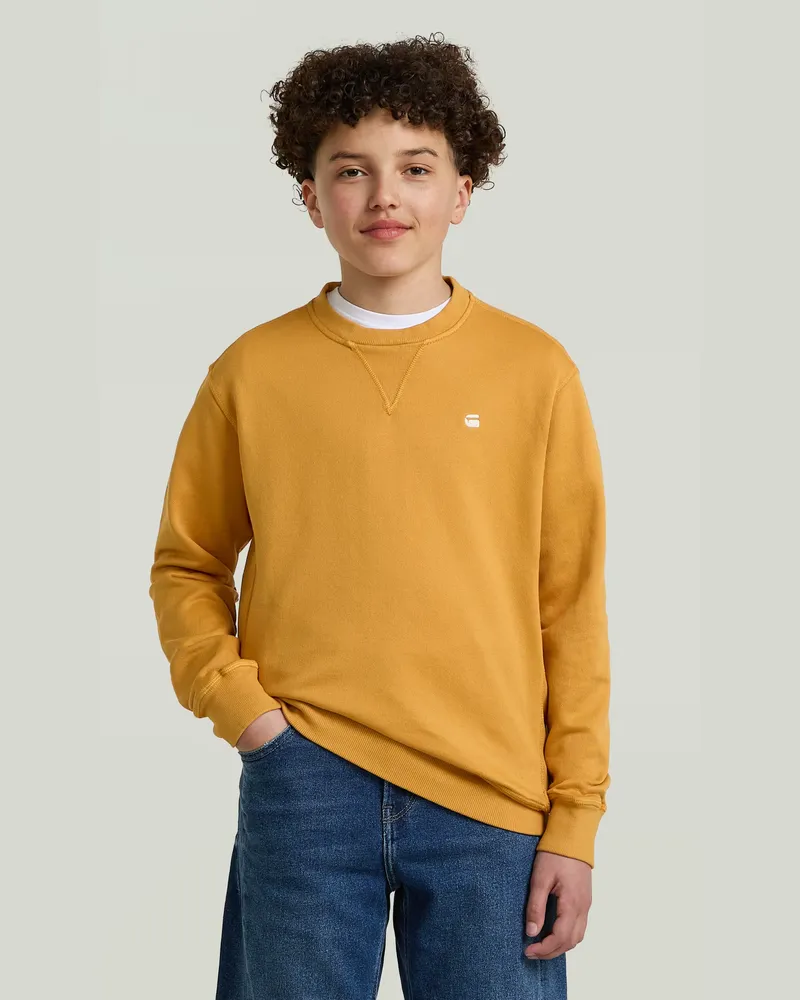 G-STAR RAW Boys Premium Core Sweatshirt - Gelb - jungen Gelb