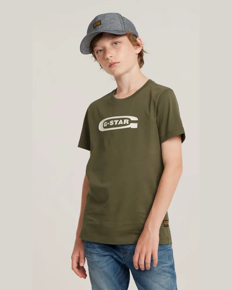 G-STAR RAW Jungen T-Shirt Regular - Grün - jungen Grün