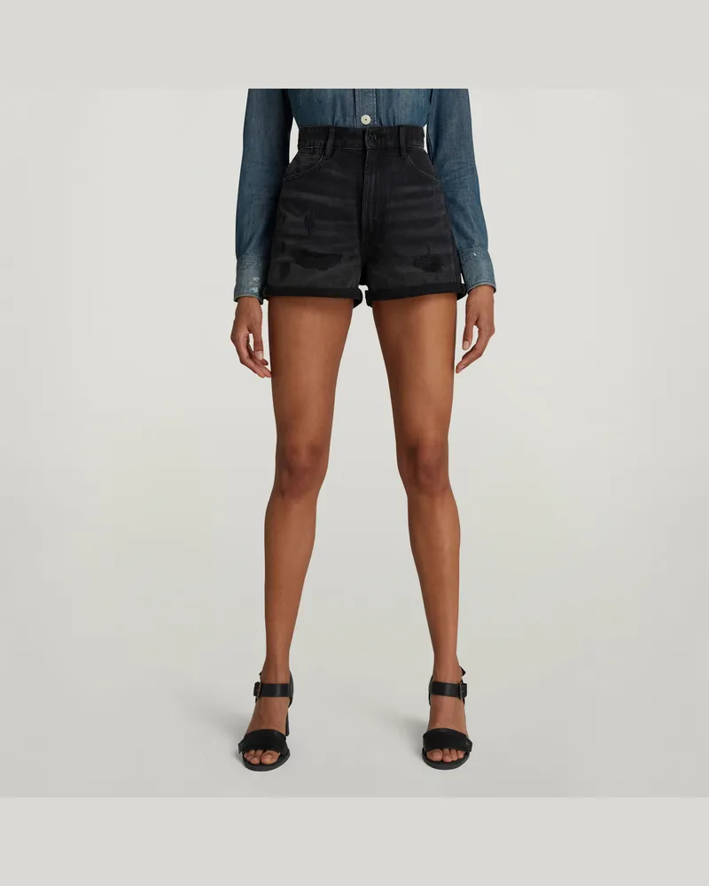 G-STAR RAW Tedie Ultra High Shorts - Schwarz - Damen Schwarz