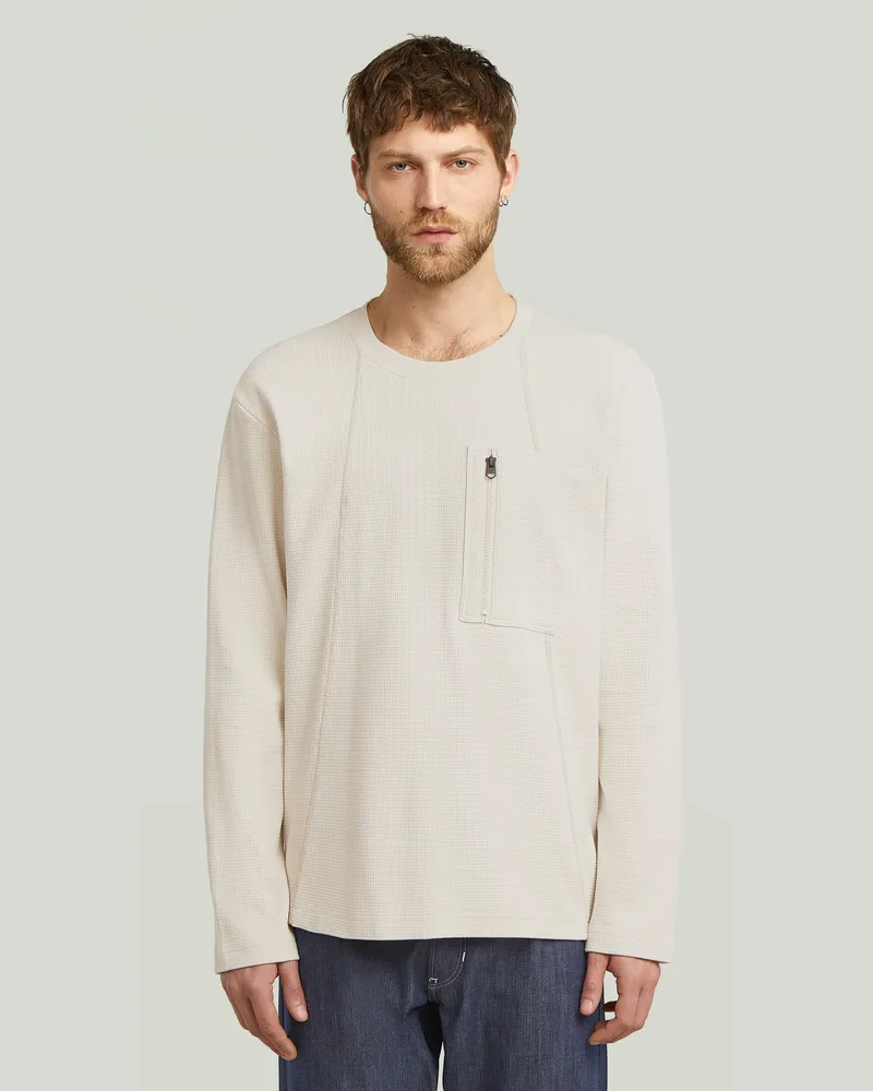 G-STAR RAW Tweeter A-Line Pocket T-Shirt - Weiß - Herren Weiß