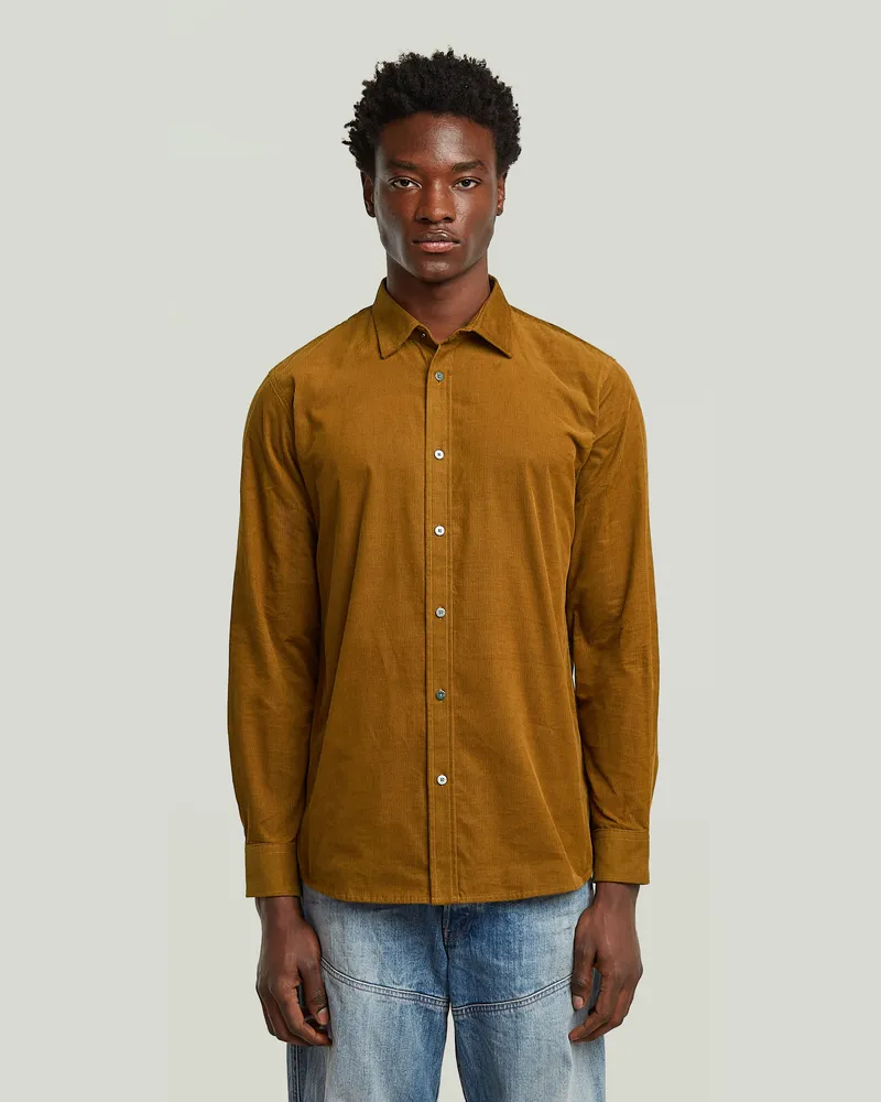 G-STAR RAW Clean Regular Hemd - Braun - Herren Braun
