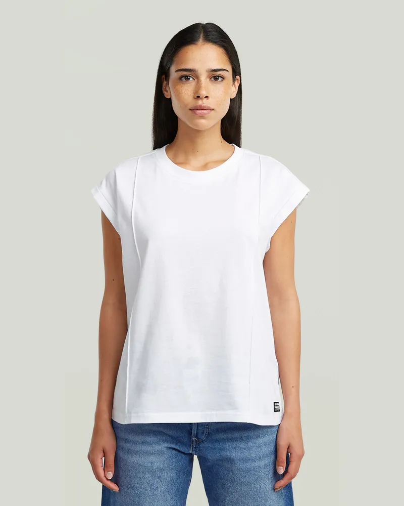 G-STAR RAW Constructed Loose T-Shirt - Weiß - Damen Weiß