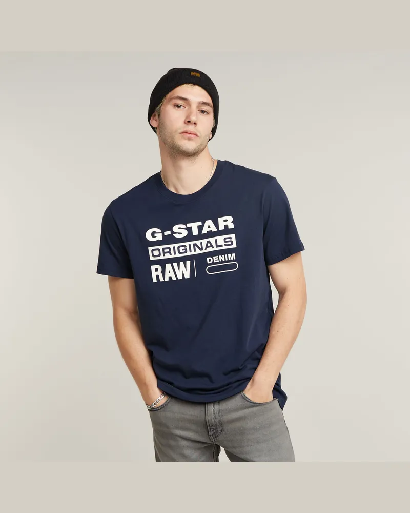 G-STAR RAW Graphic 8 T-Shirt - Dunkelblau - Herren Dunkelblau