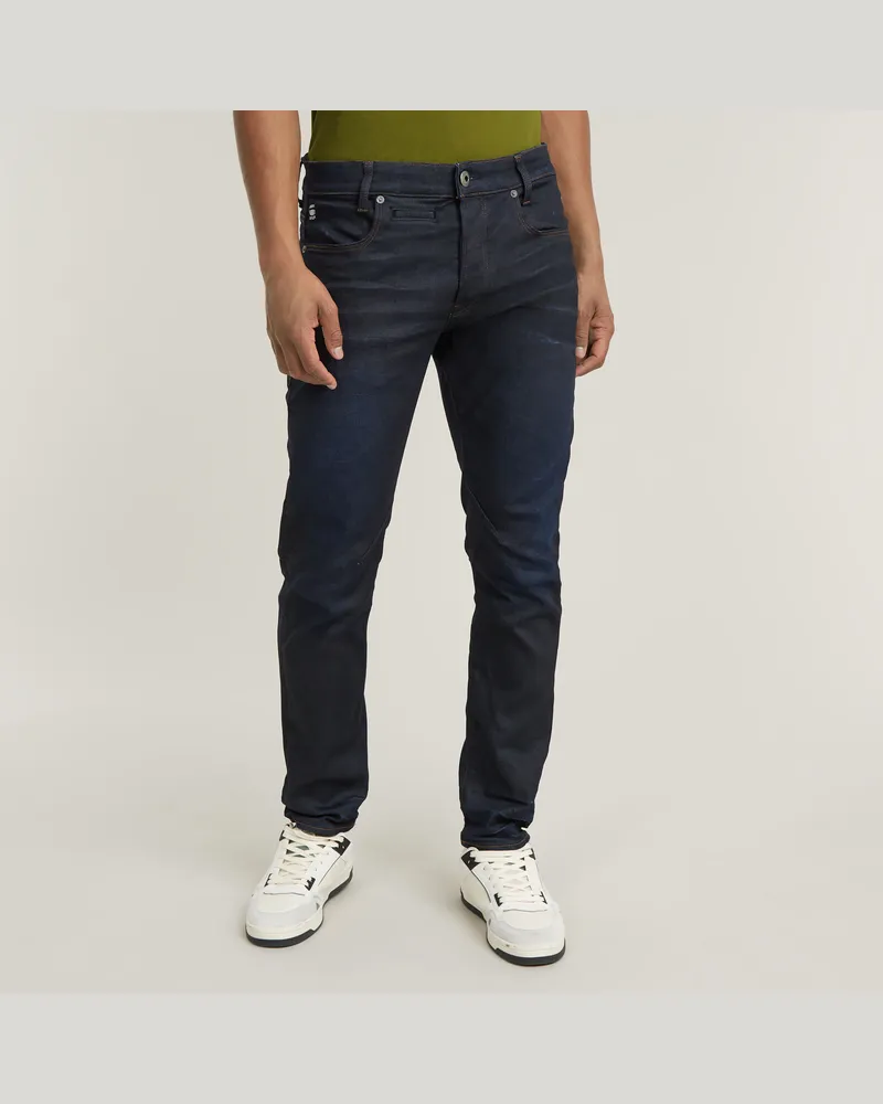 G-STAR RAW D-Staq 5-Pocket Slim Jeans - Dunkelblau - Herren Dunkelblau