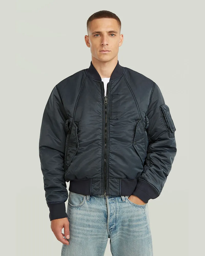 G-STAR RAW Wende-Bomberjacke - Dunkelblau - Herren Dunkelblau