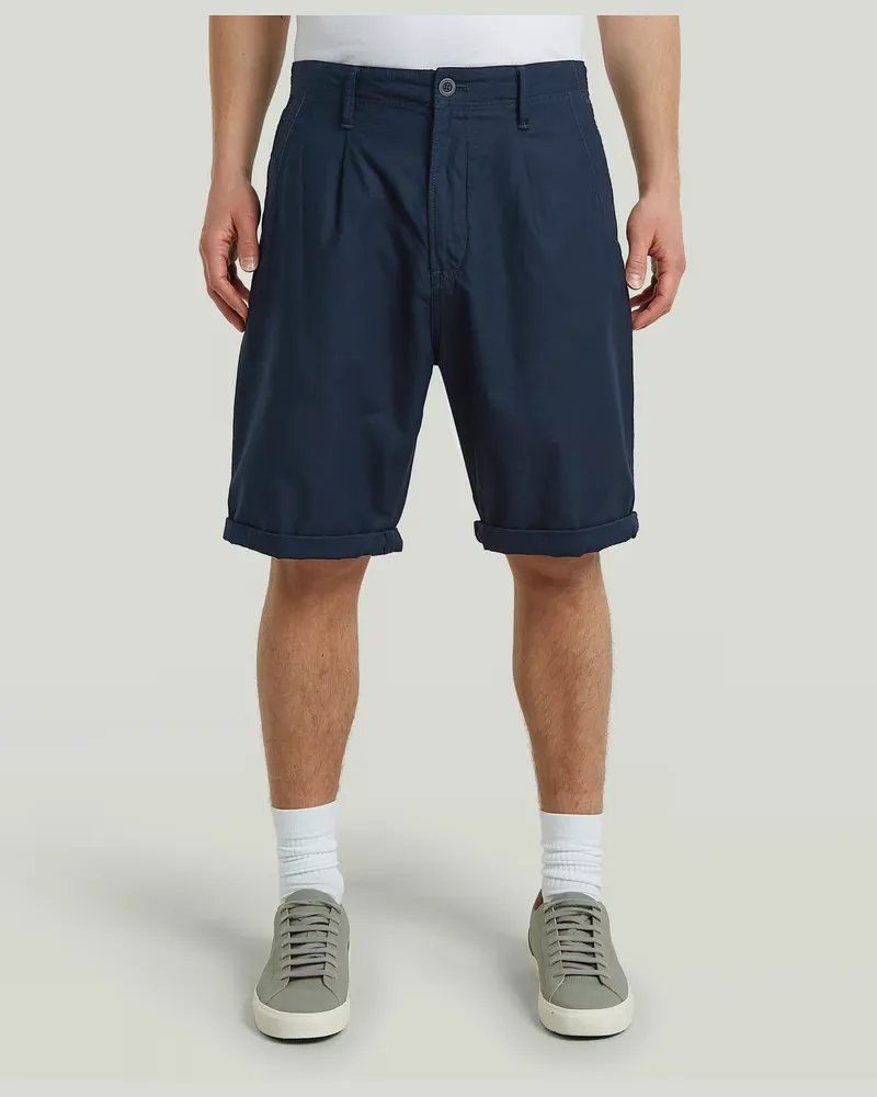 G-STAR RAW Pleated Chino Shorts - Dunkelblau - Herren Dunkelblau