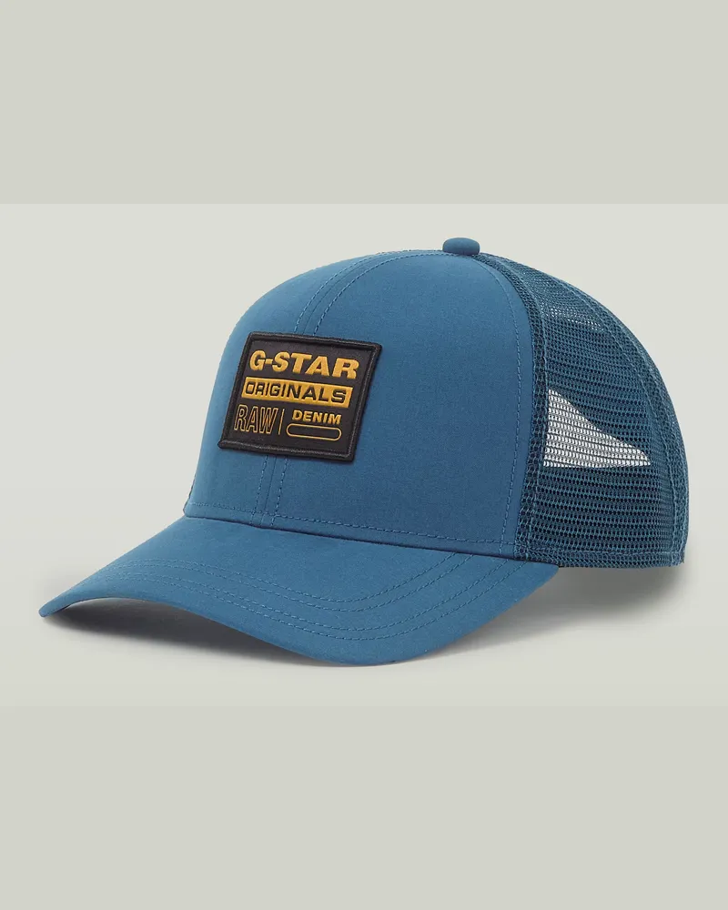 G-STAR RAW Baseball Trucker Cap - Mittelblau - Herren Mittelblau