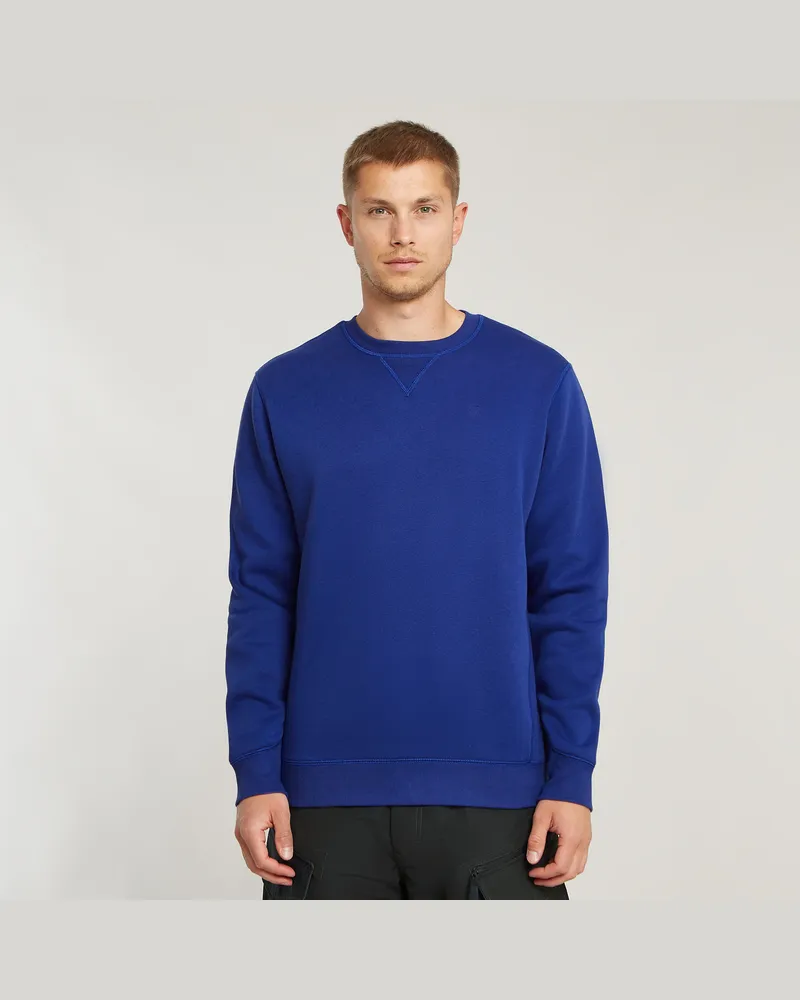 G-STAR RAW Premium Core Sweatshirt - Mittelblau - Herren Mittelblau