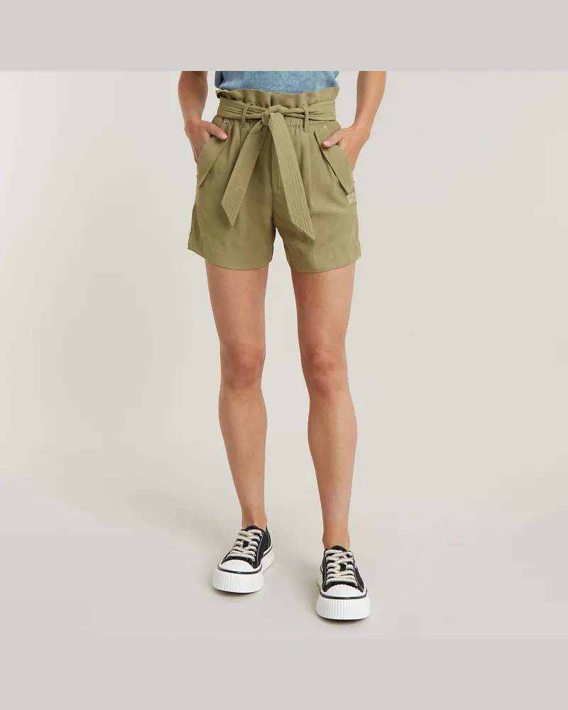 G-STAR RAW Paperbag Shorts - Braun - Damen Braun