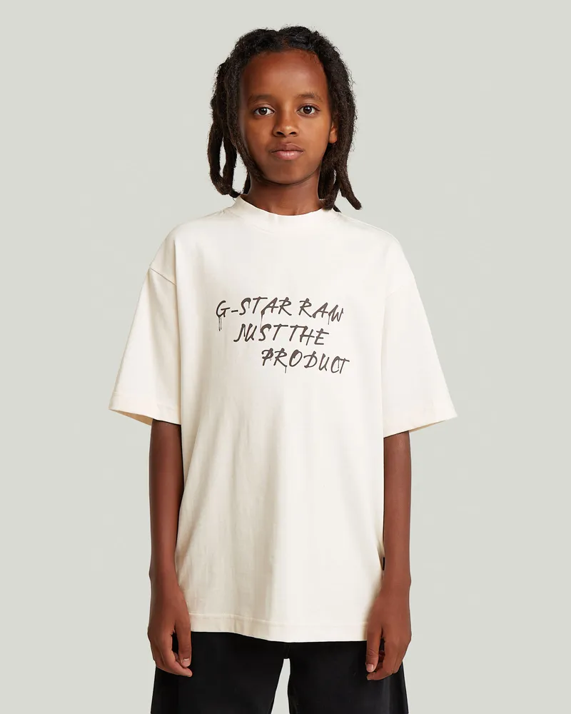 G-STAR RAW Boys Oversized T-Shirt - Weiß - jungen Weiß