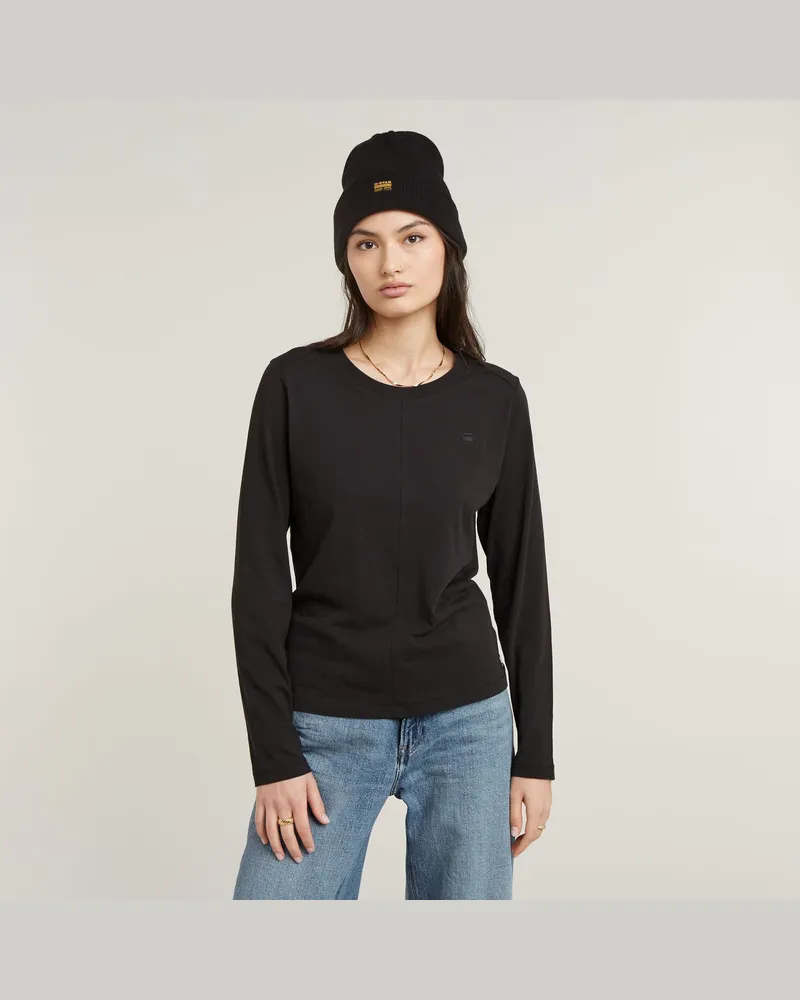 G-STAR RAW Front Seam Top - Schwarz - Damen Schwarz