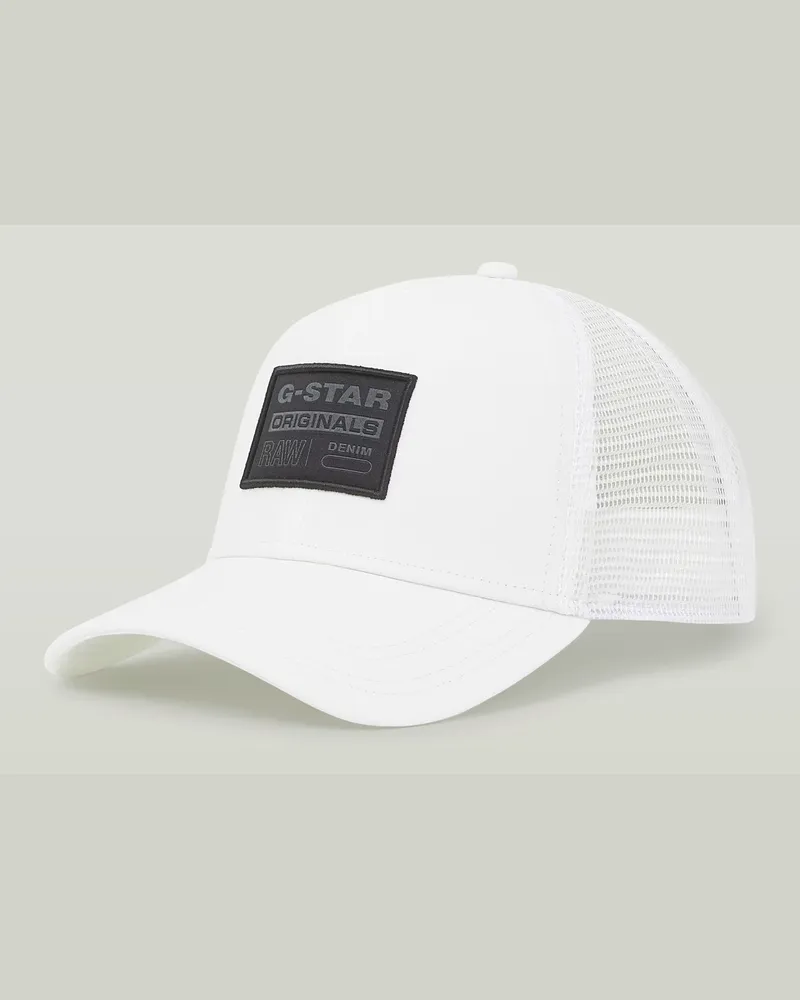 G-STAR RAW Baseball Trucker Cap - Weiß - Herren Weiß