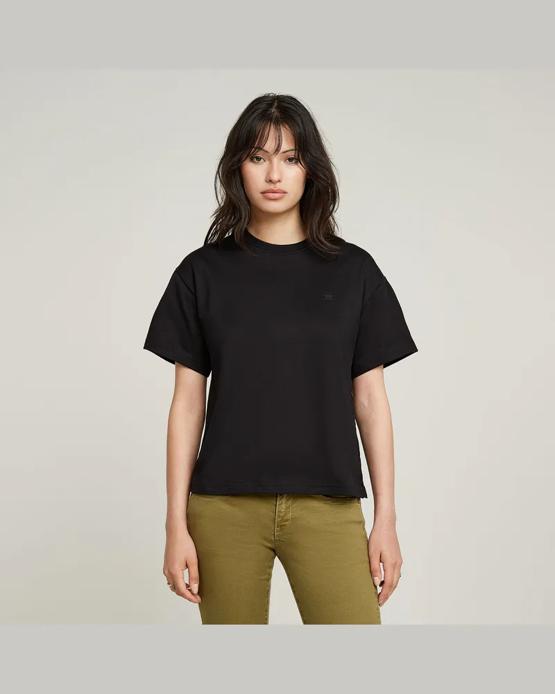 G-STAR RAW Side Buttons Relaxed Top - Schwarz - Damen Schwarz