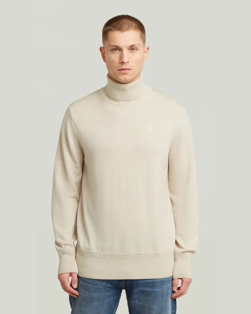 G-STAR RAW Premium Core Turtle Strickpullover - Weiß - Herren Weiß