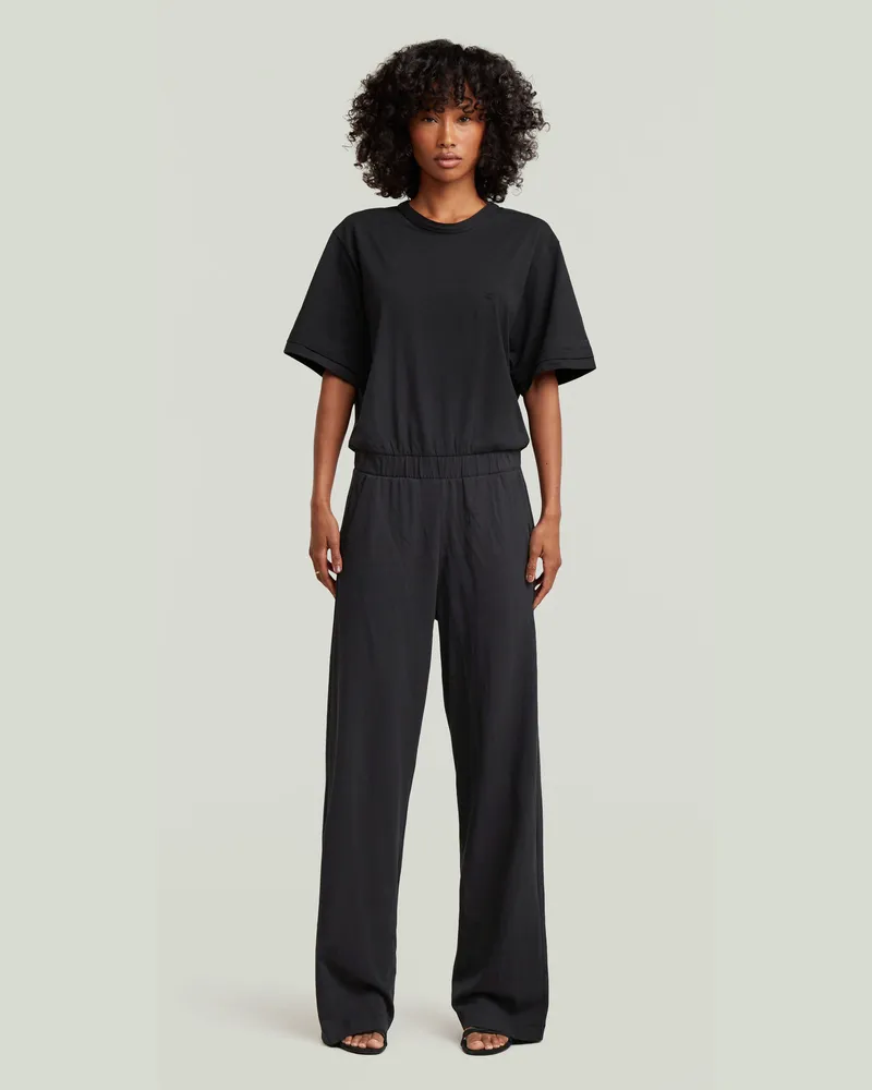 G-STAR RAW Jersey Jumpsuit - Schwarz - Damen Schwarz