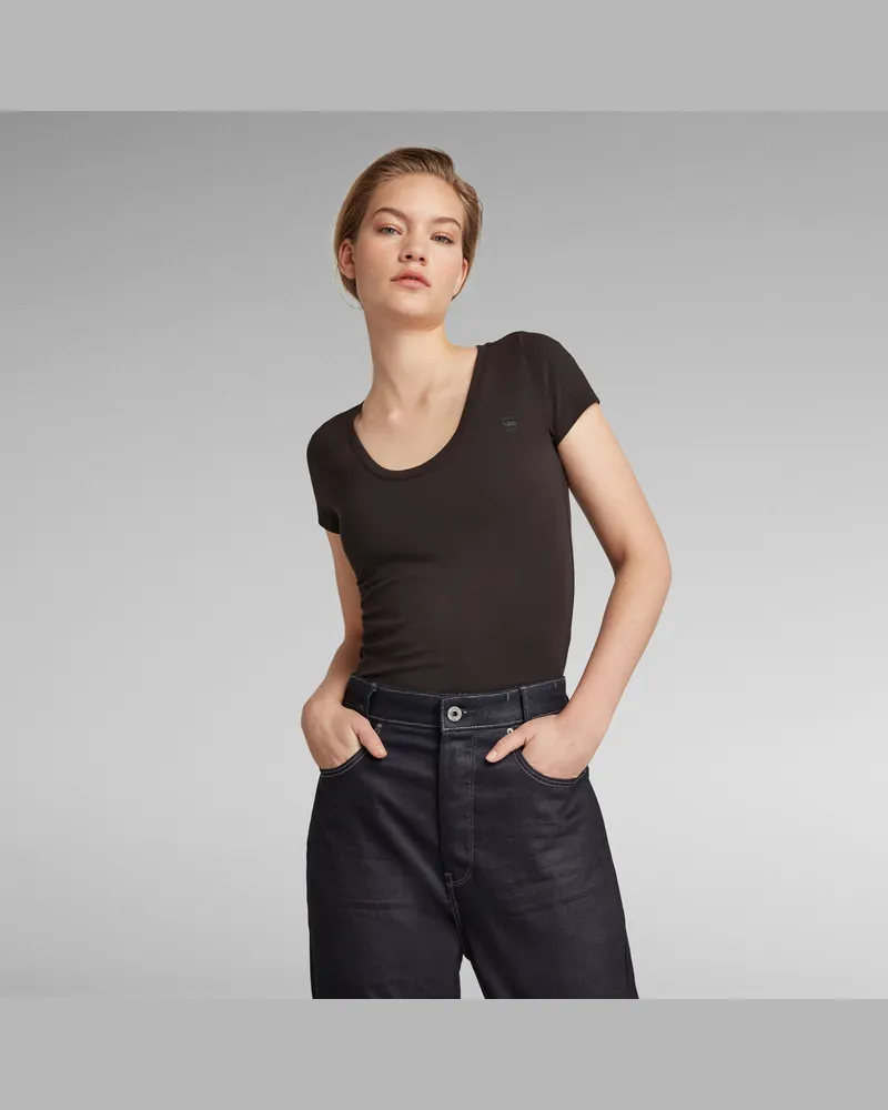 G-STAR RAW Base T-Shirt - Schwarz - Damen Schwarz