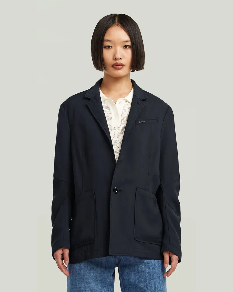 G-STAR RAW 3D Boyfriend Blazer - Dunkelblau - Damen Dunkelblau