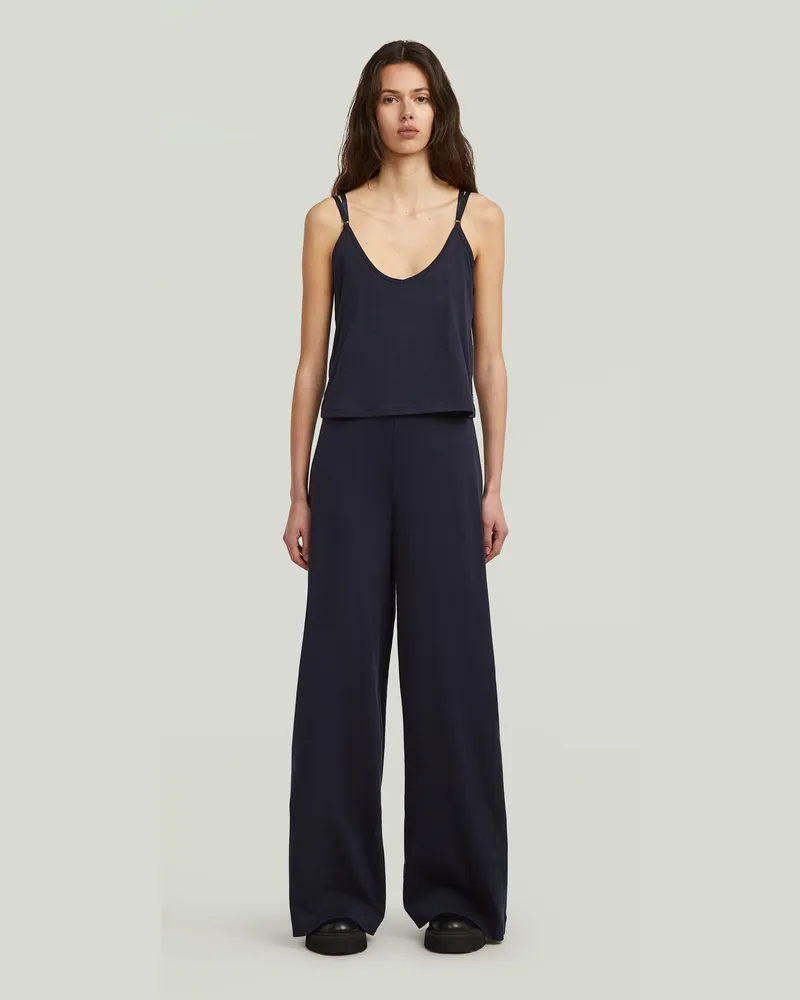 G-STAR RAW Spaghetti Strap Loose Jumpsuit - Dunkelblau - Damen Dunkelblau