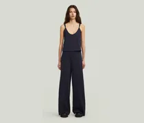 Spaghetti Strap Loose Jumpsuit - Dunkelblau - Damen