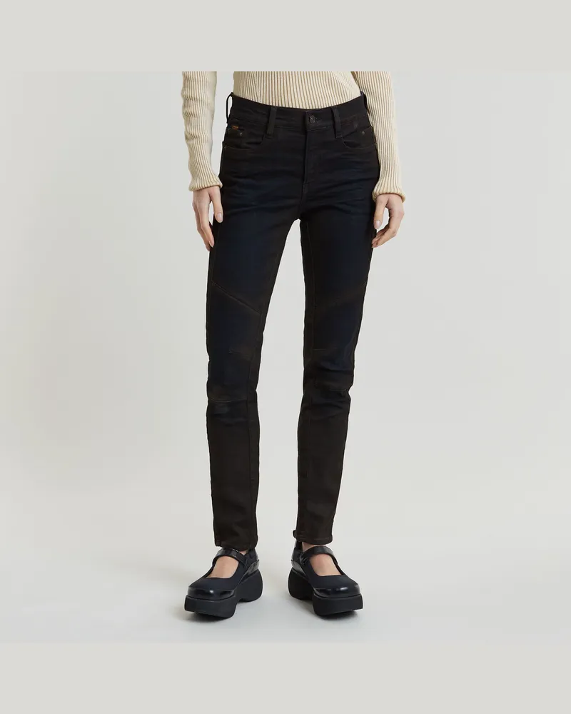 G-STAR RAW Ace 2.0 Biker Slim Straight Jeans - Dunkelblau - Damen Dunkelblau