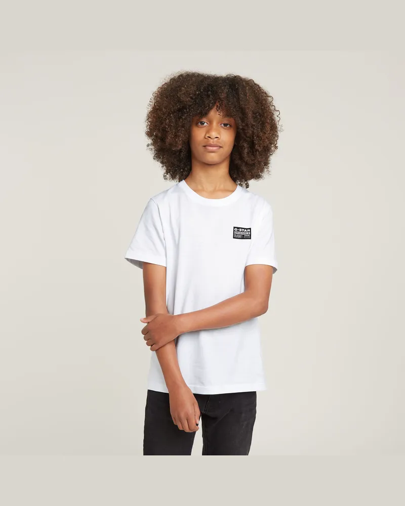 G-STAR RAW Jungen T-Shirt Regular - Weiß - jungen Weiß