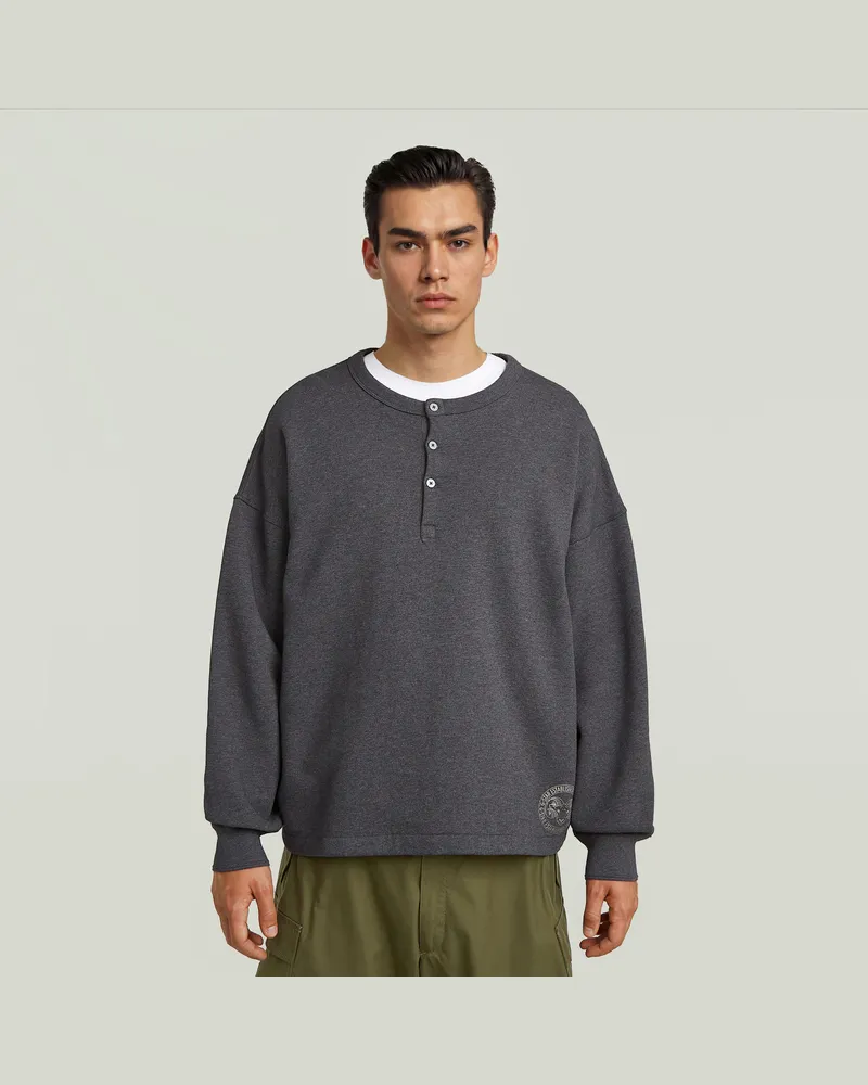 G-STAR RAW G-S016 Henley Sweatshirt - Mehrfarbig - Herren Mehrfarbig
