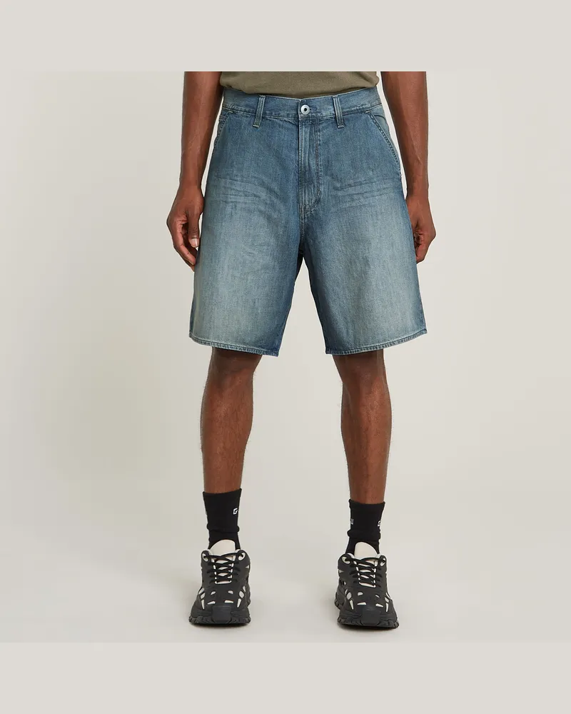 G-STAR RAW Travail Relaxed Shorts - Mittelblau - Herren Mittelblau