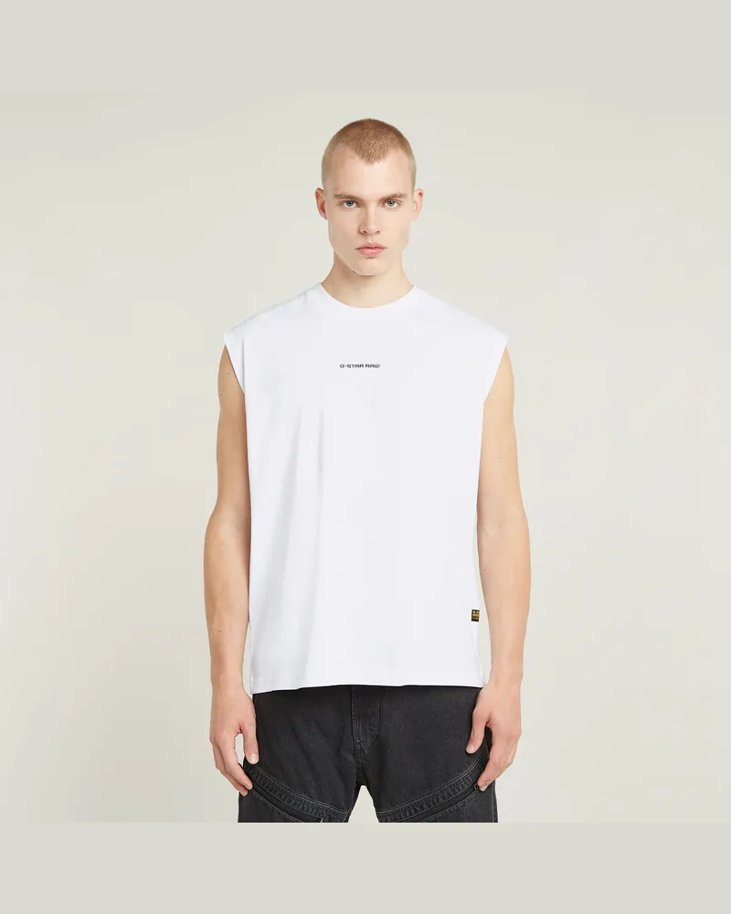 G-STAR RAW Boxy T-Shirt - Weiß - Herren Weiß