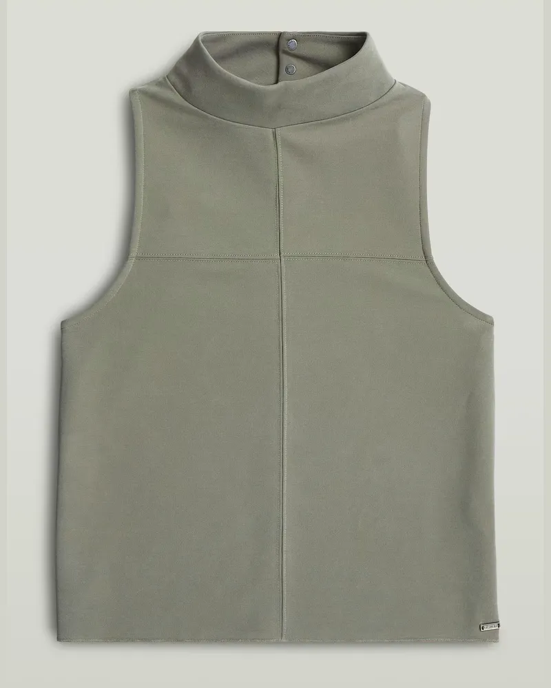 G-STAR RAW Flowy Slim Mock T-Shirt - Grün - Damen Grün