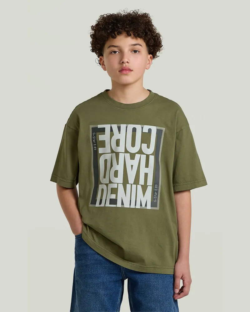 G-STAR RAW Boys Oversized T-Shirt - Grün - jungen Grün
