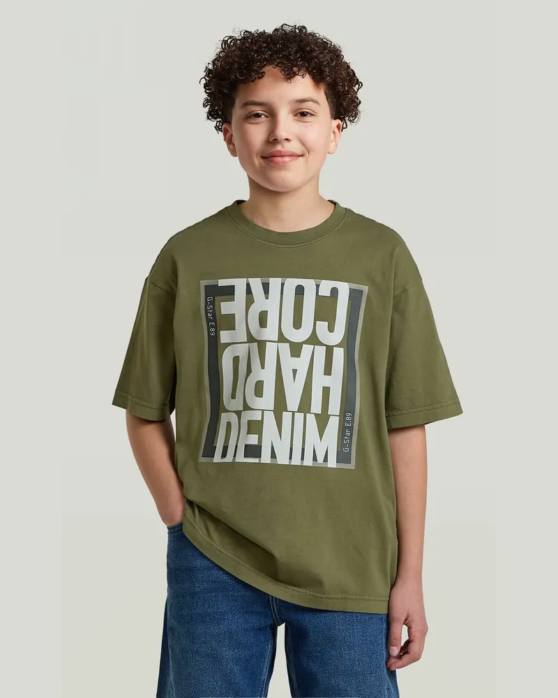 G-STAR RAW Boys Oversized T-Shirt - Grün - jungen Grün