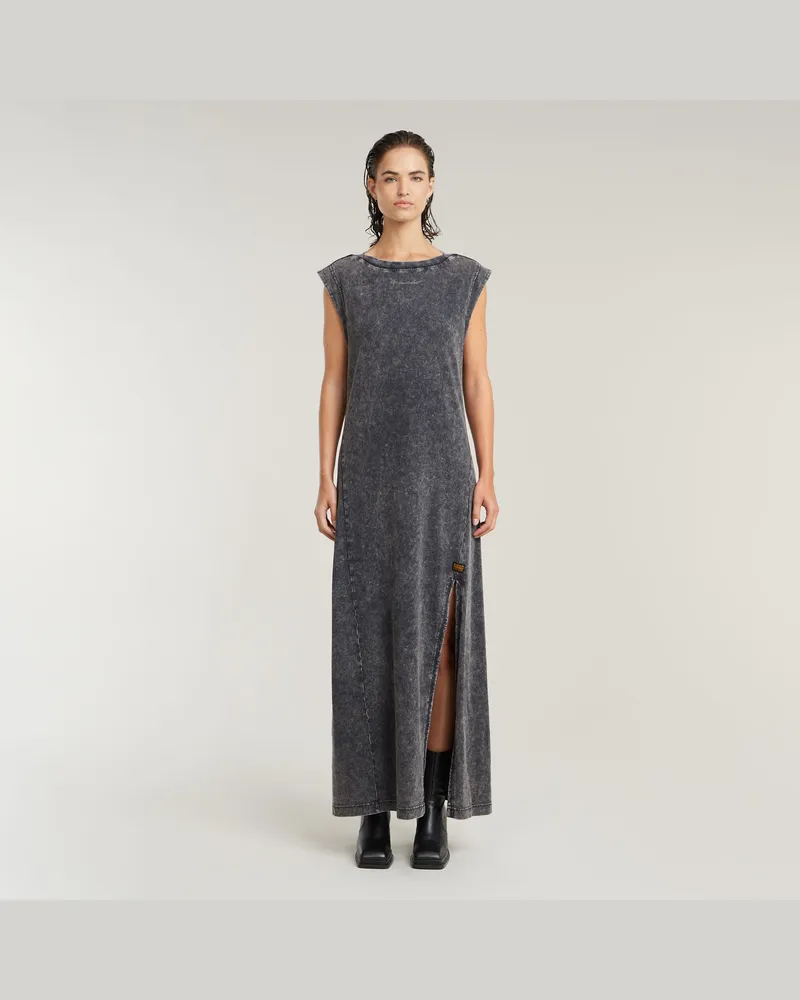 G-STAR RAW Overdyed Maxi Tank Kleid - Grau - Damen Grau