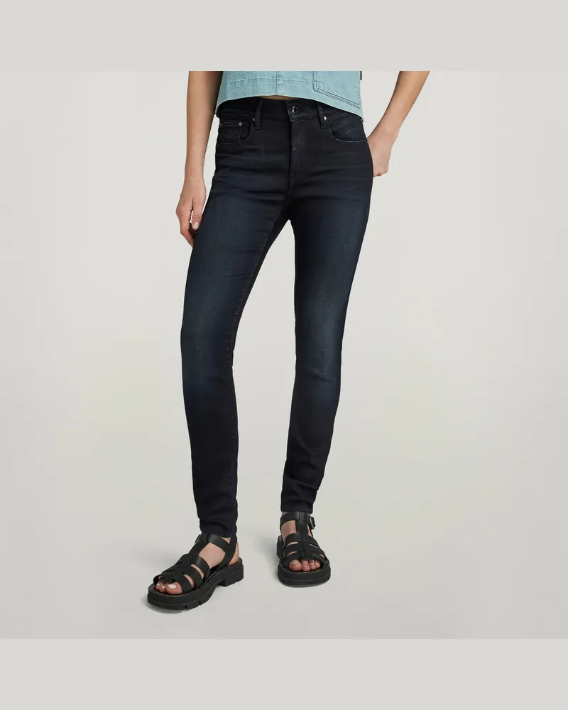 G-STAR RAW 3301 High Waist Skinny Jeans - Dunkelblau - Damen Dunkelblau