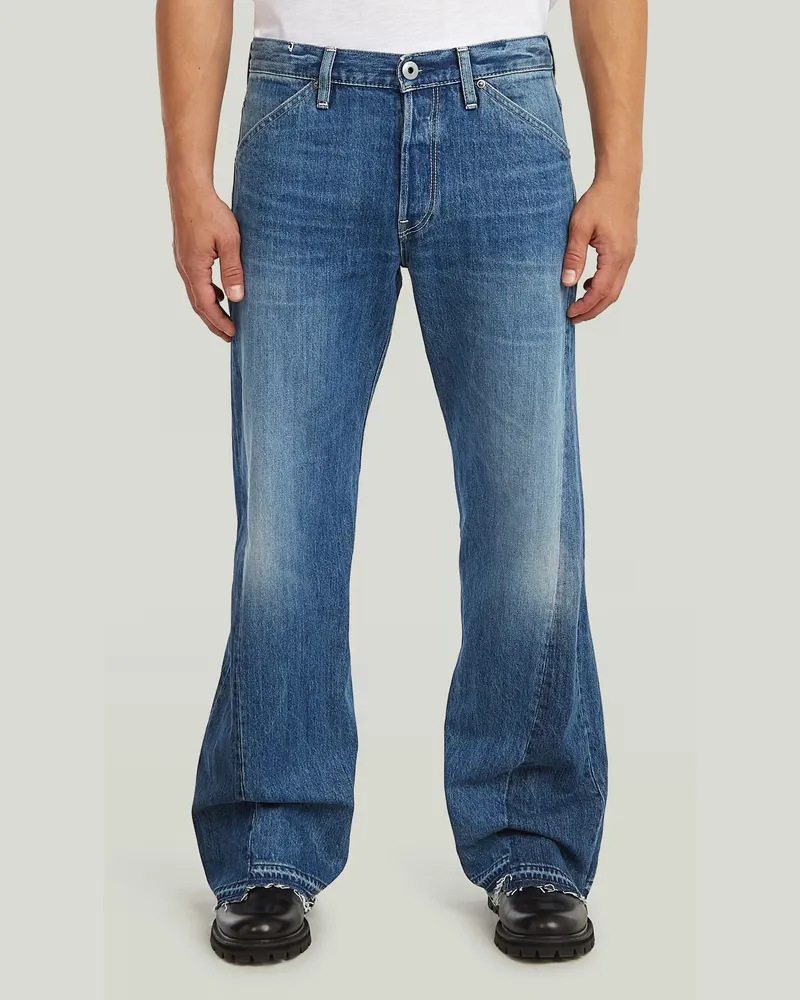 G-STAR RAW Dartt Two-Tone Flare Jeans - Mittelblau - Herren Mittelblau