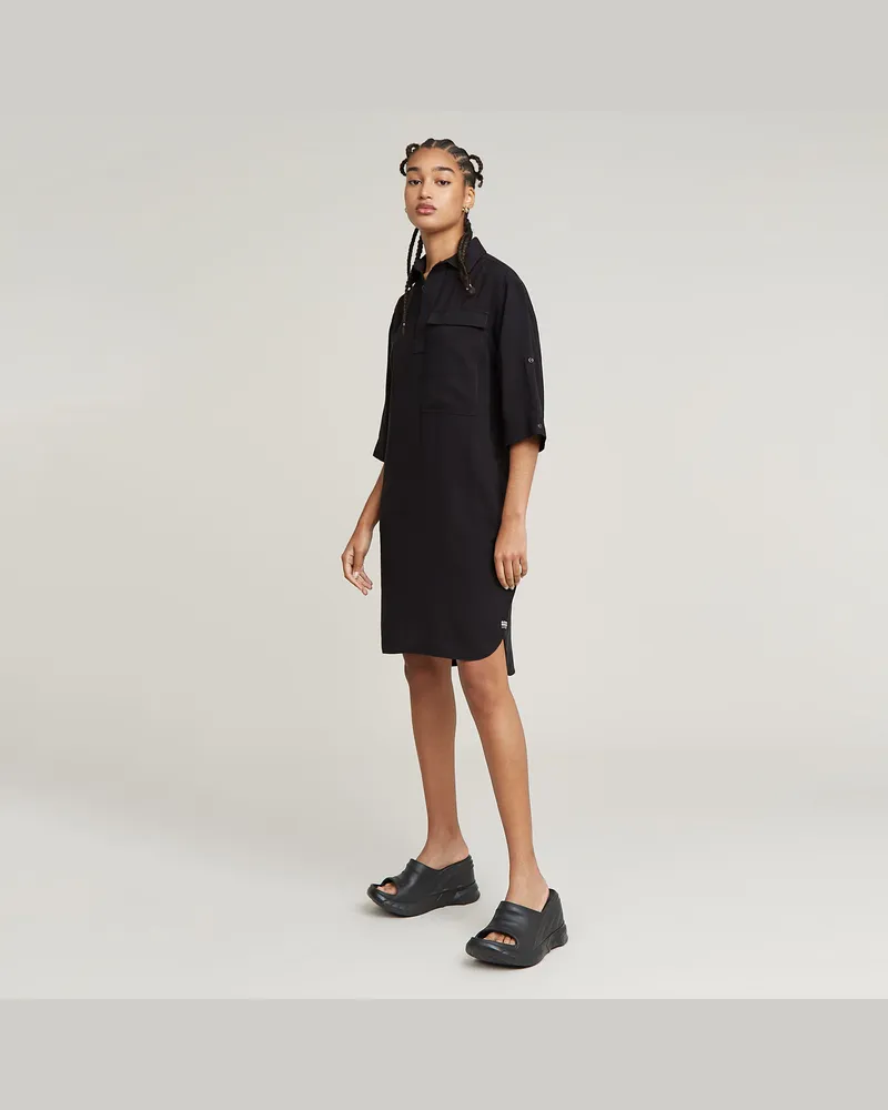G-STAR RAW Shirt Kleid - Schwarz - Damen Schwarz