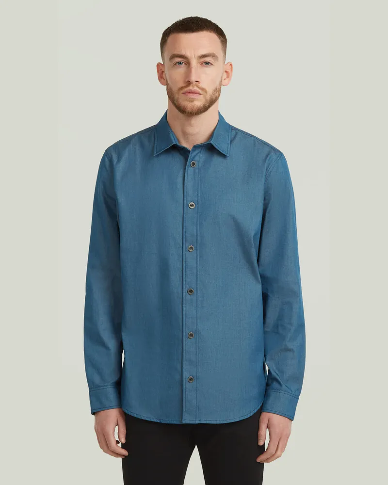 G-STAR RAW Clean Slim Hemd - Dunkelblau - Herren Dunkelblau
