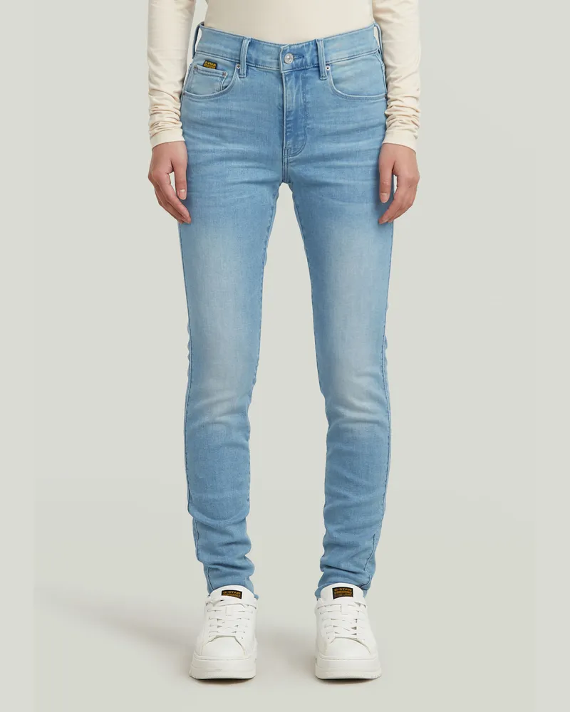 G-STAR RAW 3301 Skinny Jeans II - Mittelblau - Damen Mittelblau