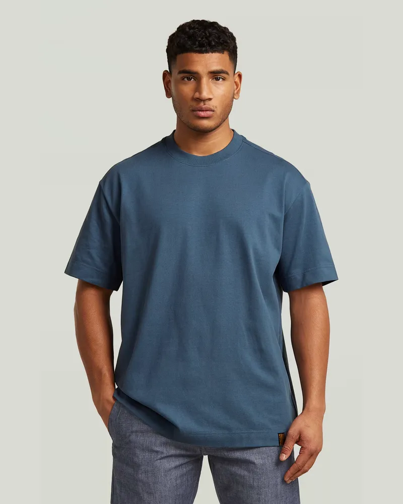 G-STAR RAW GS-01 Relaxed T-Shirt - Mittelblau - Herren Mittelblau