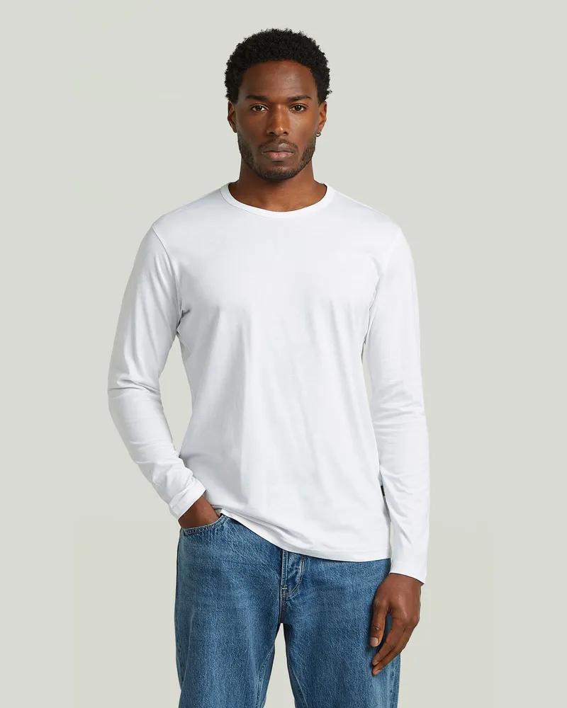 G-STAR RAW Chest Logo T-Shirt - Weiß - Herren Weiß