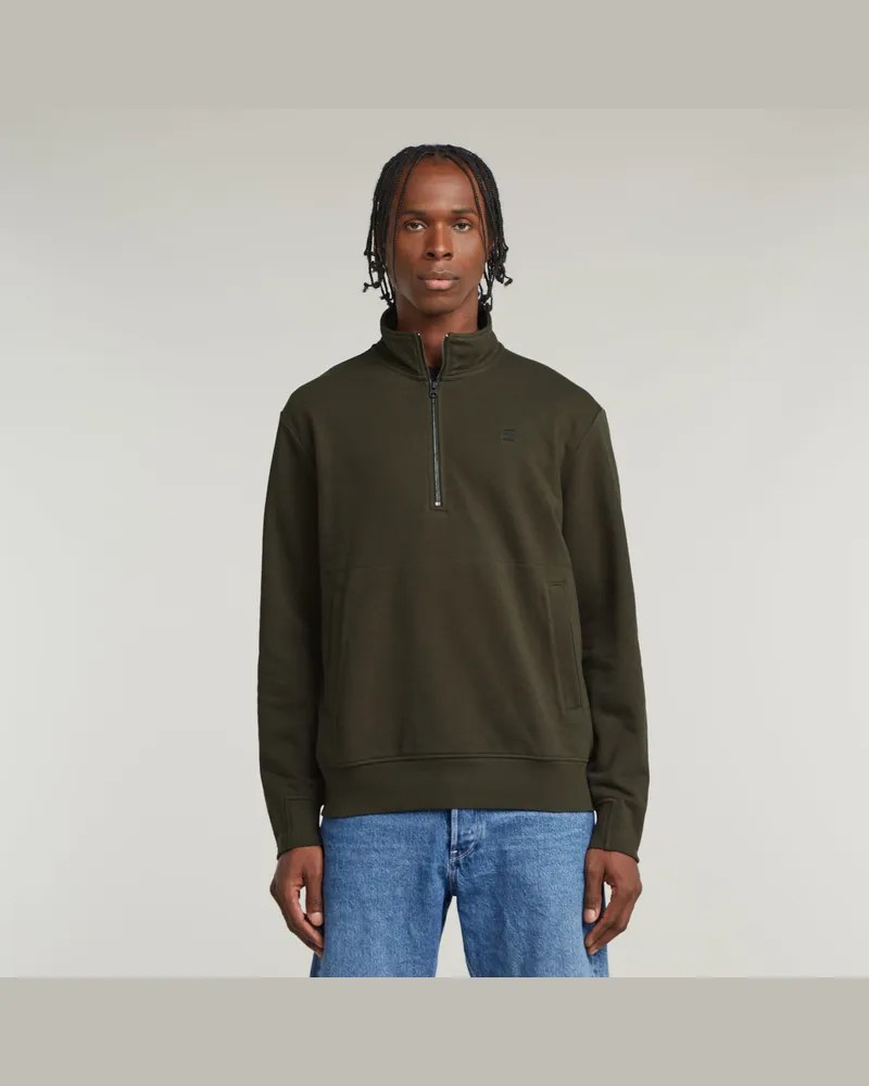 G-STAR RAW Nifous Half Zip Sweatshirt - Grau - Herren Grau