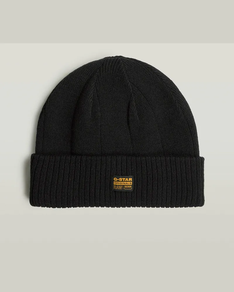 G-STAR RAW Wanin Beanie - Schwarz - Herren Schwarz