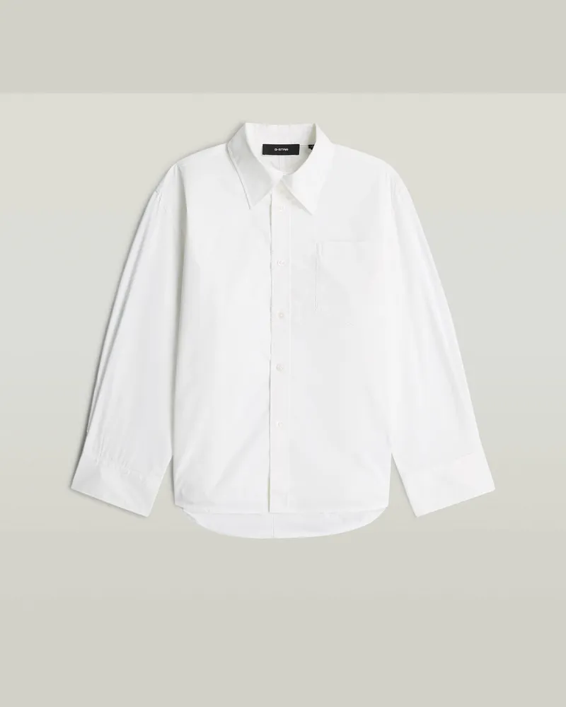 G-STAR RAW Bomber Shirt - Weiß - Damen Weiß