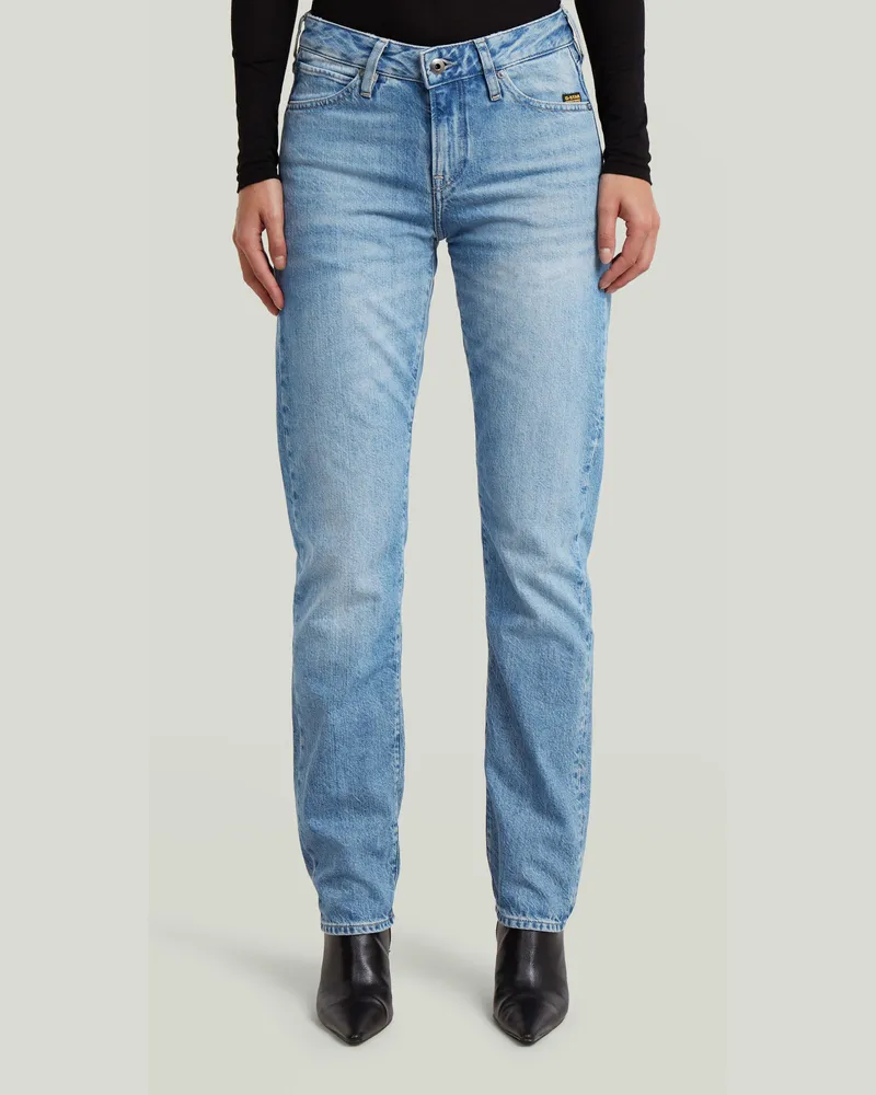 G-STAR RAW Lennoxx Slim Straight Jeans - Mittelblau - Damen Mittelblau