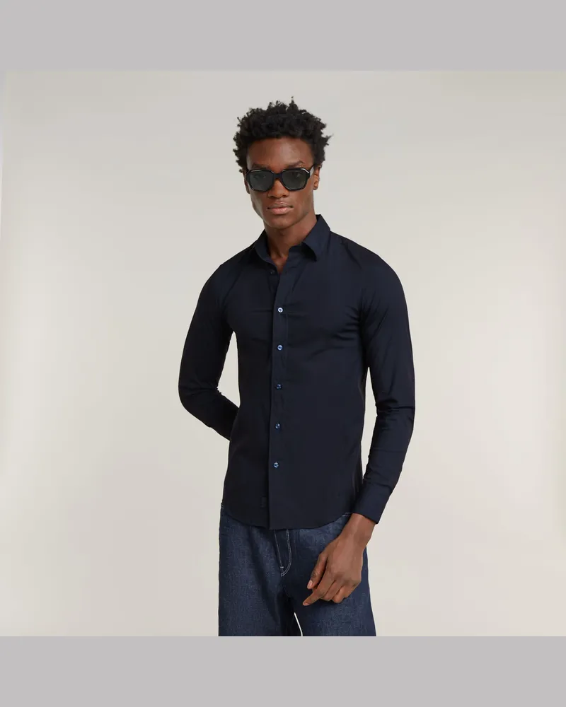 G-STAR RAW Uniform Slim Hemd - Dunkelblau - Herren Dunkelblau