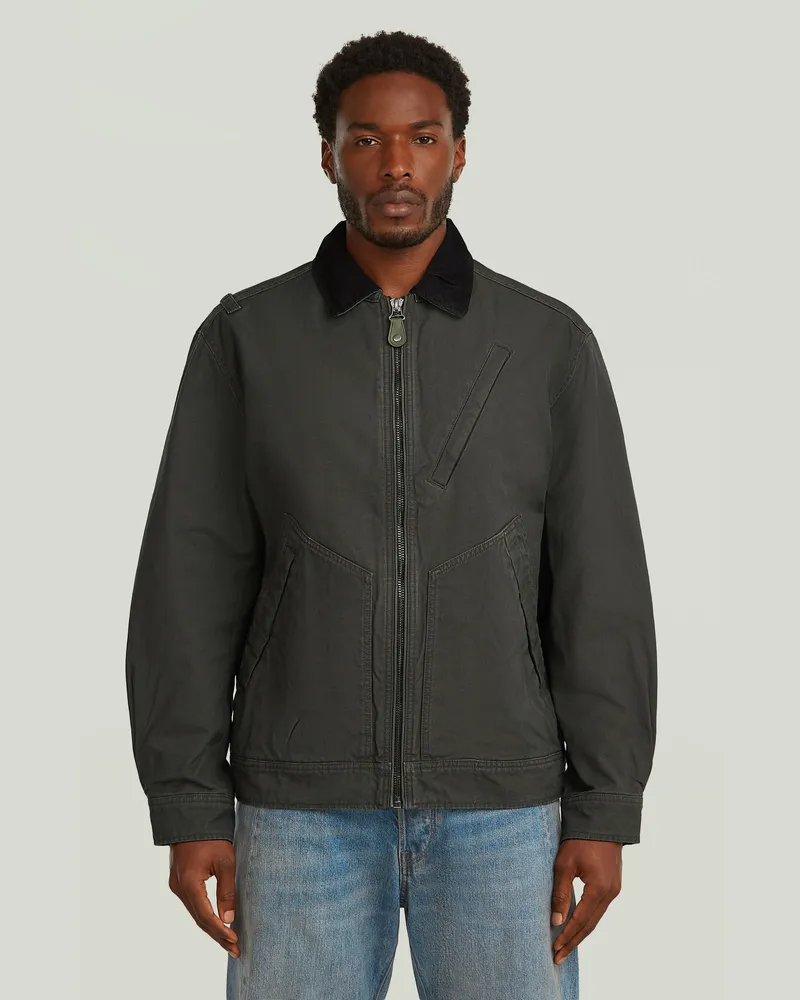 G-STAR RAW Duty Canvas Trucker Jacke - Grau - Herren Grau