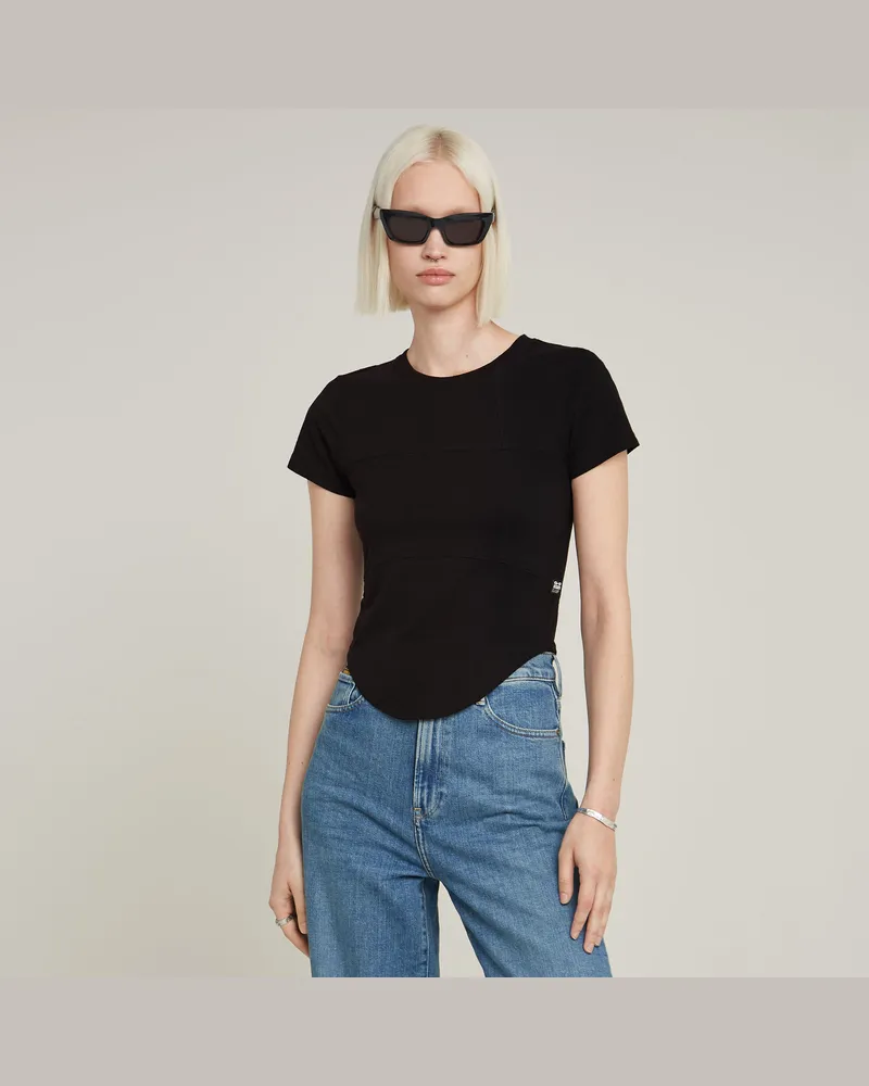 G-STAR RAW Corset Slim Top - Schwarz - Damen Schwarz