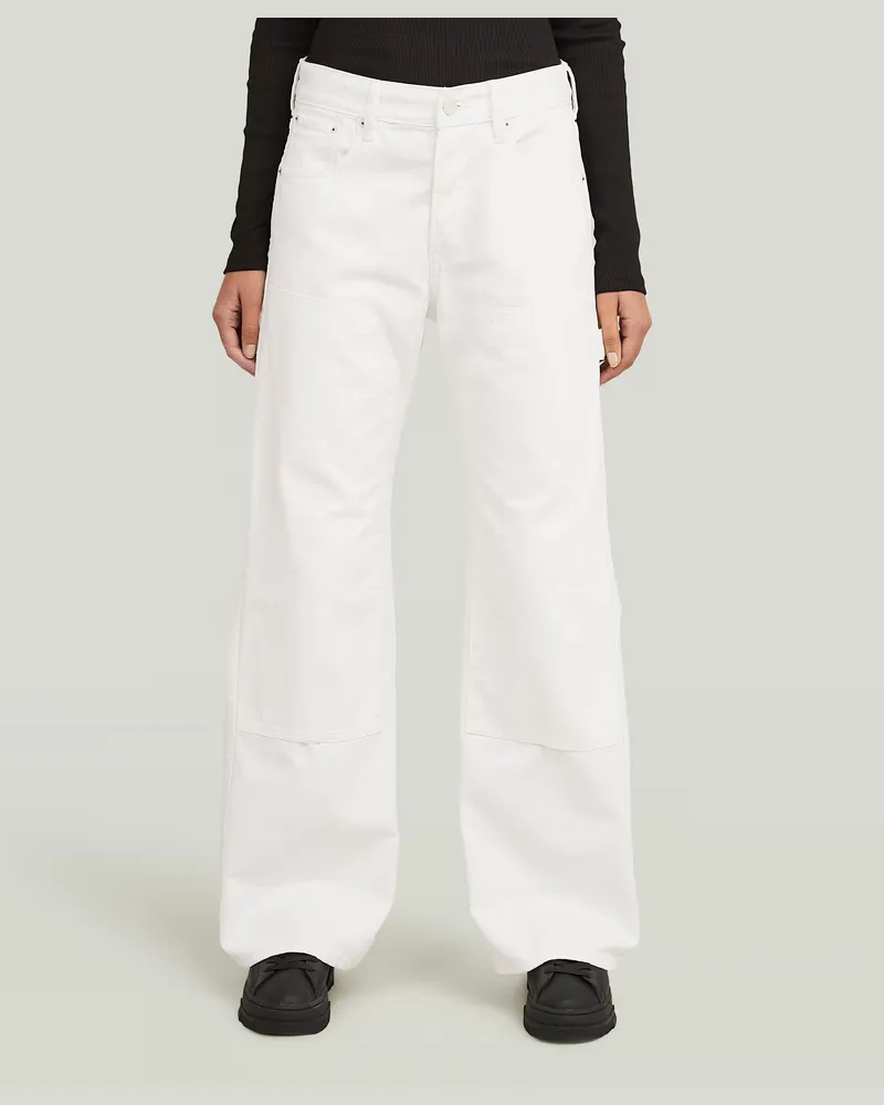 G-STAR RAW Bowey Barrel Carpenter Jeans - Weiß - Damen Weiß
