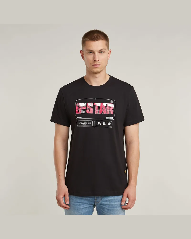 G-STAR RAW Flyer Graphic T-Shirt - Schwarz - Herren Schwarz