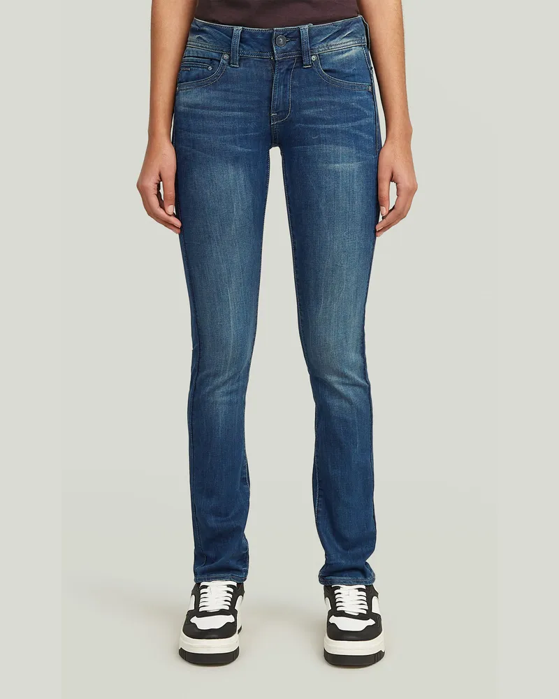 G-STAR RAW Midge Straight Jeans II - Dunkelblau - Damen Dunkelblau