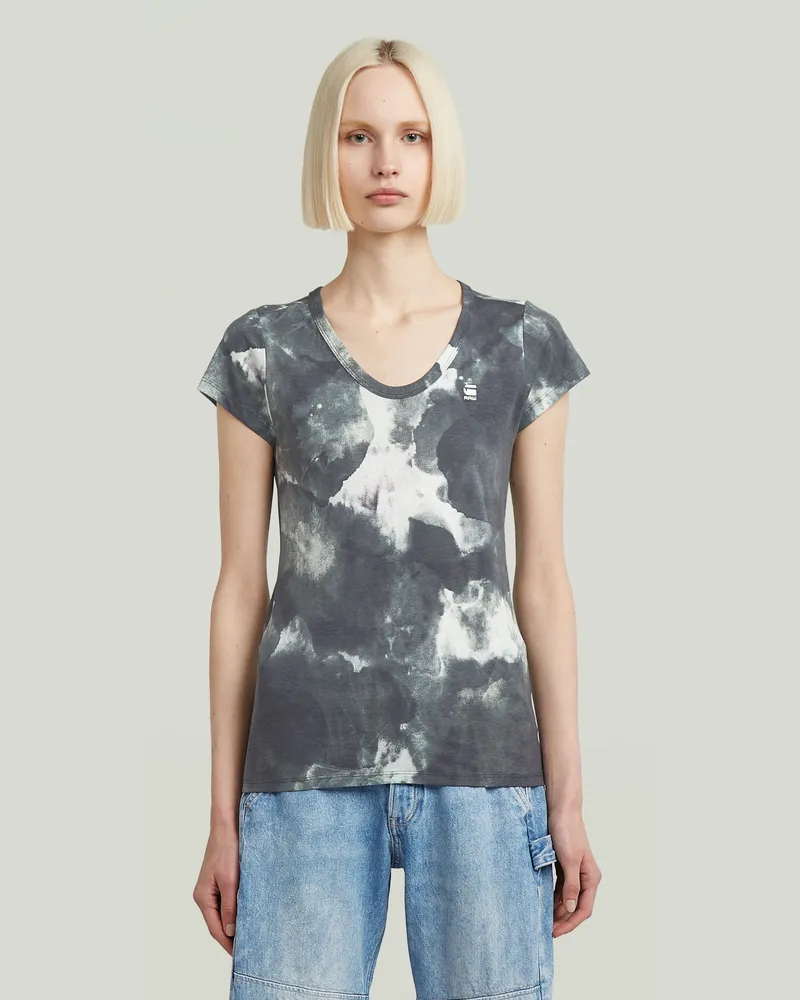 G-STAR RAW Printed Slim Top - Mehrfarbig - Damen Mehrfarbig
